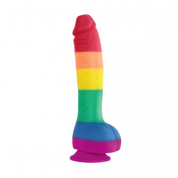 Rainbow Pride Silicone Dildo