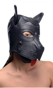 Cute Leather Puppy Hood