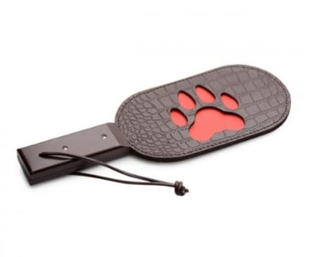 Paw Print Leather Paddle