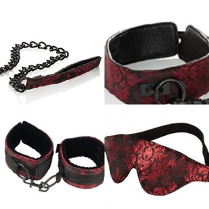 Red and Black Damask BDSM Accessories