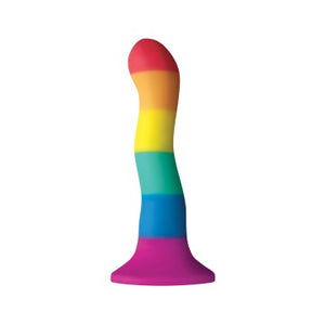 Wavy Rainbow Dildo